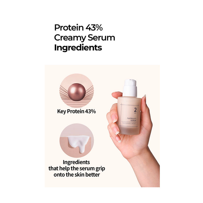 Numbuzin No.2 Protein 43% Creamy Serum 50ml-2
