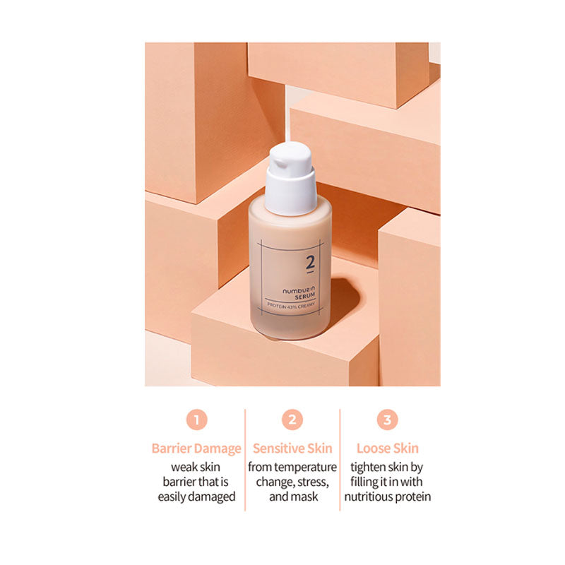 Numbuzin No.2 Protein 43% Creamy Serum 50ml-3