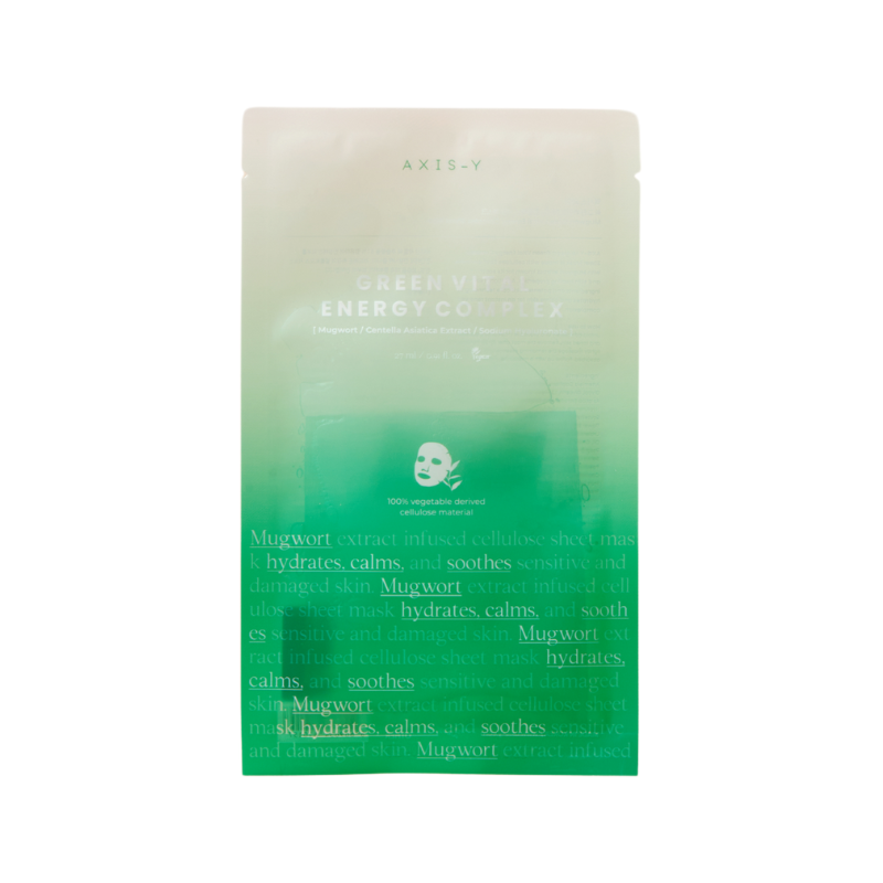 Axis-y Mugwort Green Vital Energy Complex Sheet Mask 27ml-1